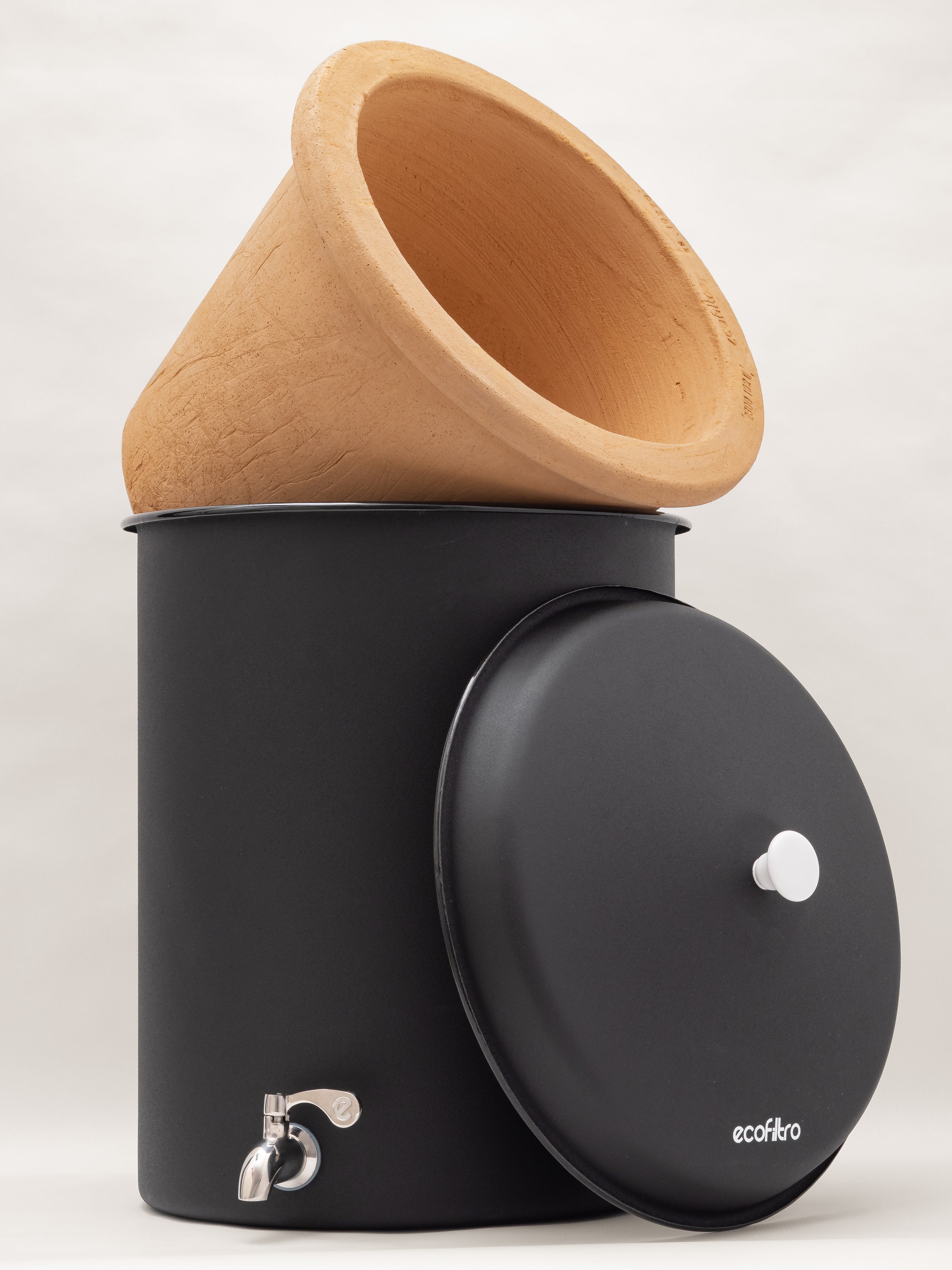 Ecofiltro Wasserfilter 20L - Schwarz matt
